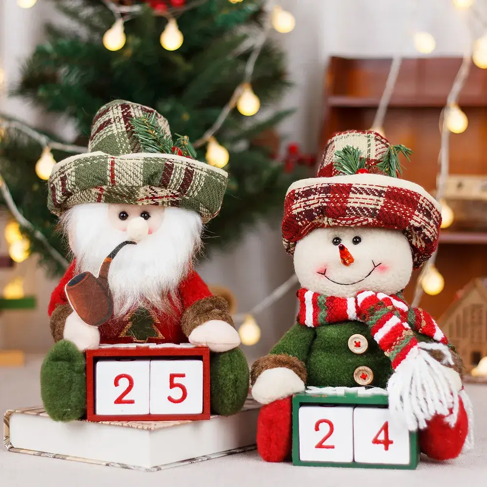 Old Man Snowman Calendar Decor for Home