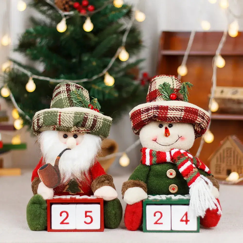 Old Man Snowman Calendar Decor for Home