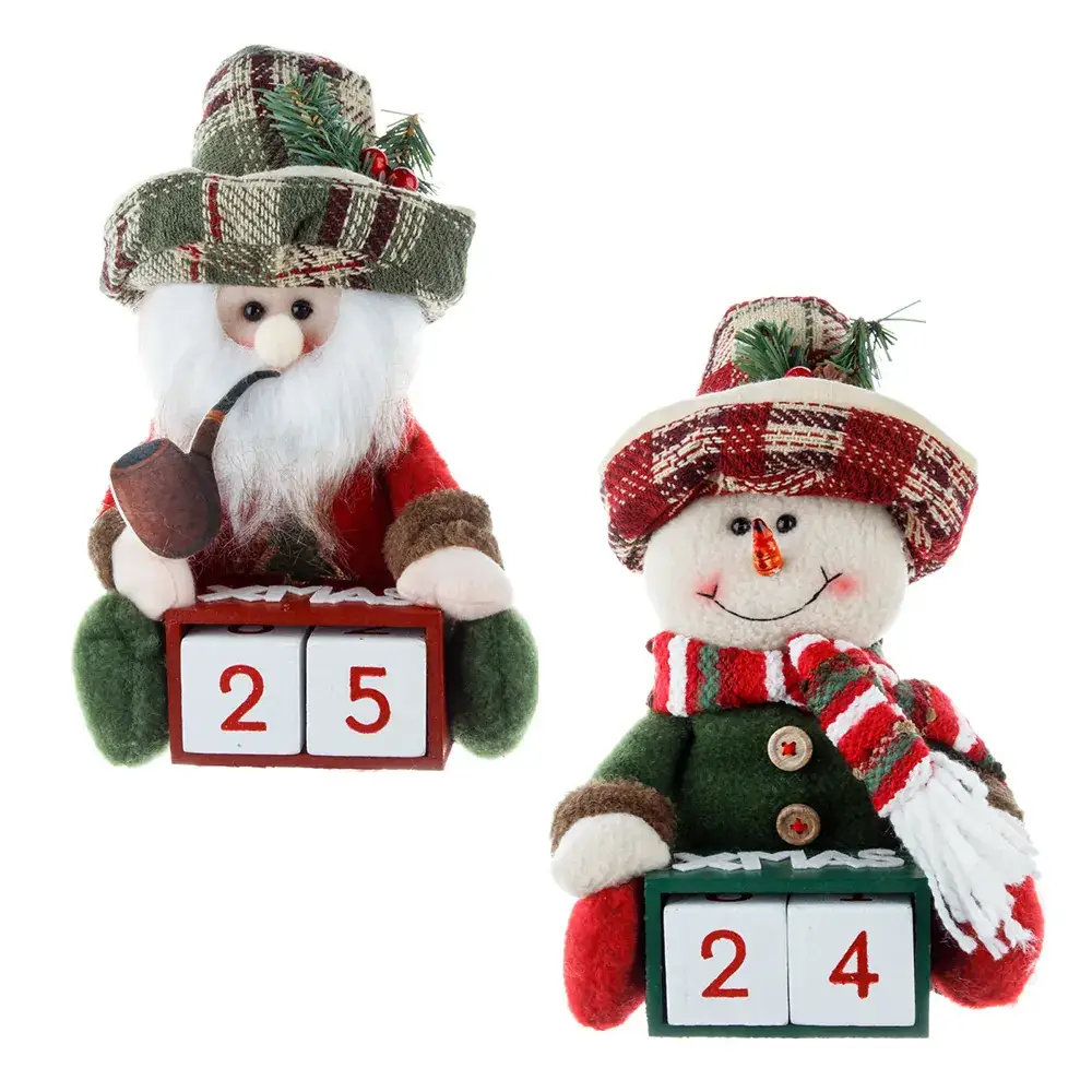 Old Man Snowman Calendar Decor for Home