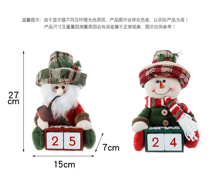 Old Man Snowman Calendar Decor for Home — feature 4