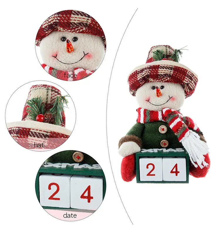 Old Man Snowman Calendar Decor for Home — feature 6