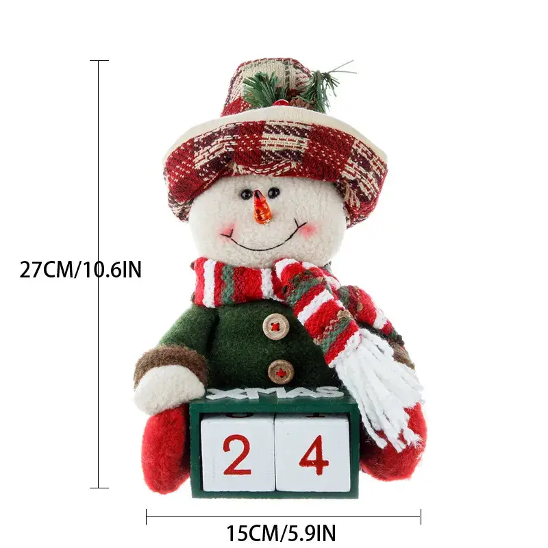 Old Man Snowman Calendar Decor for Home