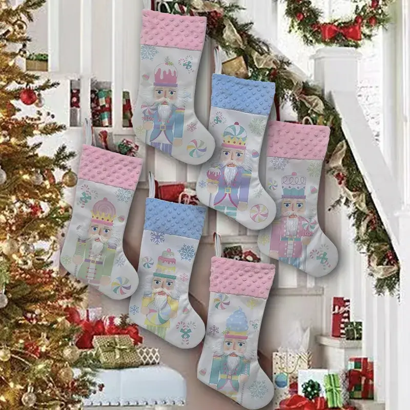 New Christmas Socks for Kids Wooden Decor Garland - Image 10