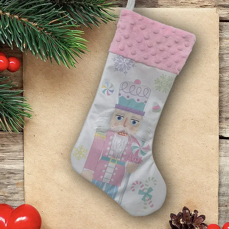 New Christmas Socks for Kids Wooden Decor Garland - Image 4