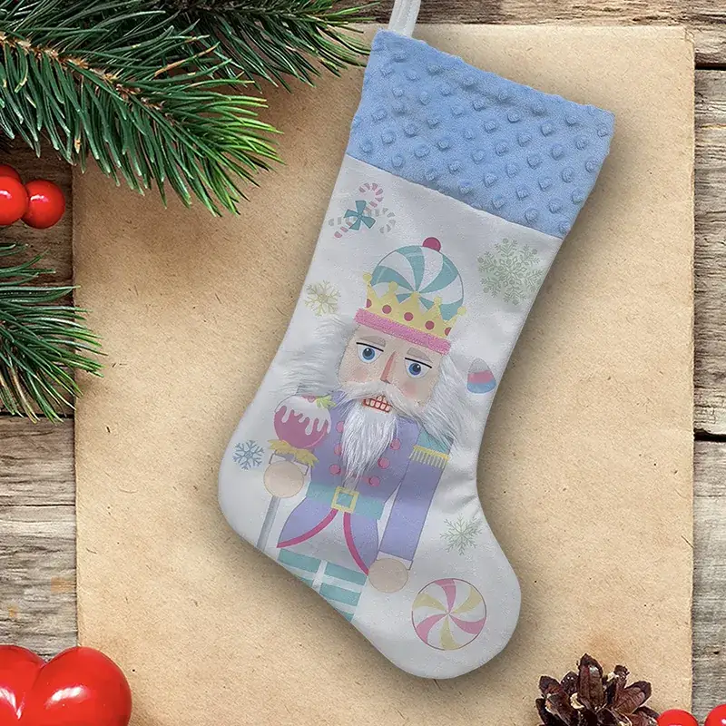 New Christmas Socks for Kids Wooden Decor Garland - Image 5