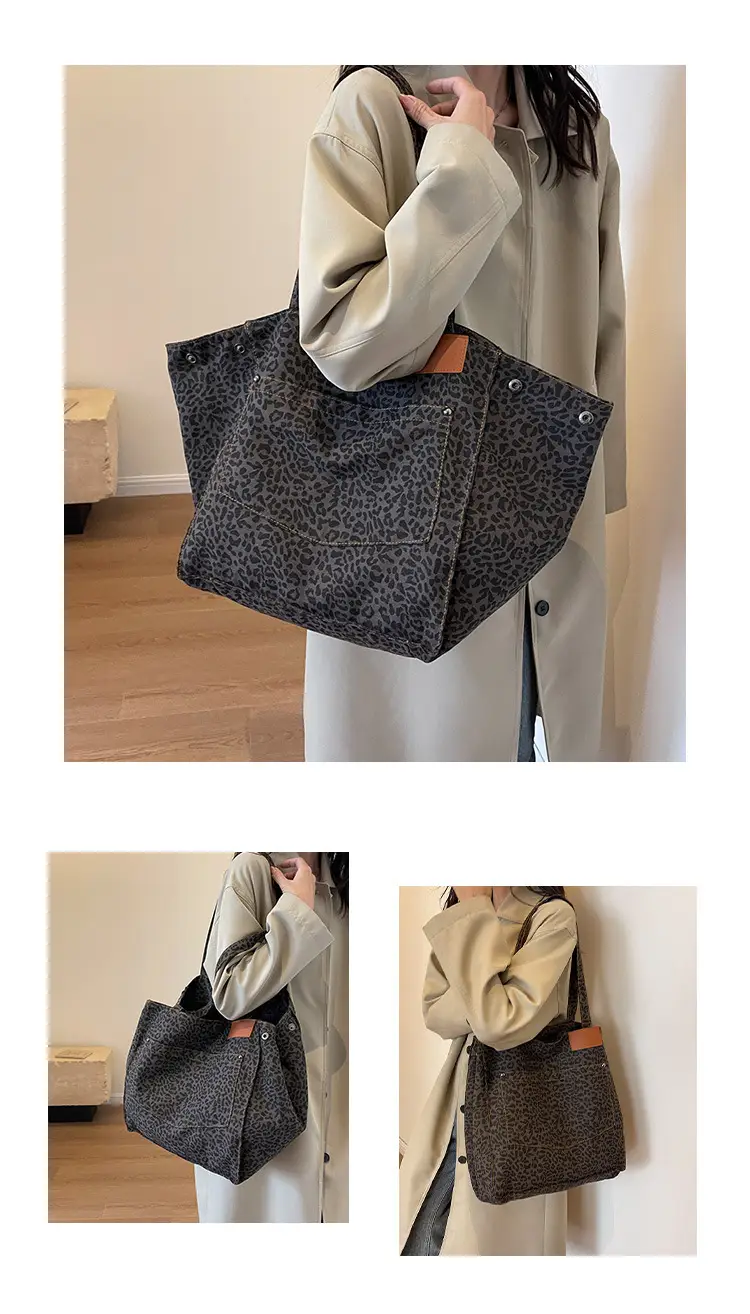 Leopardo Print Large Capacity Women's Tote Bag — feature 9