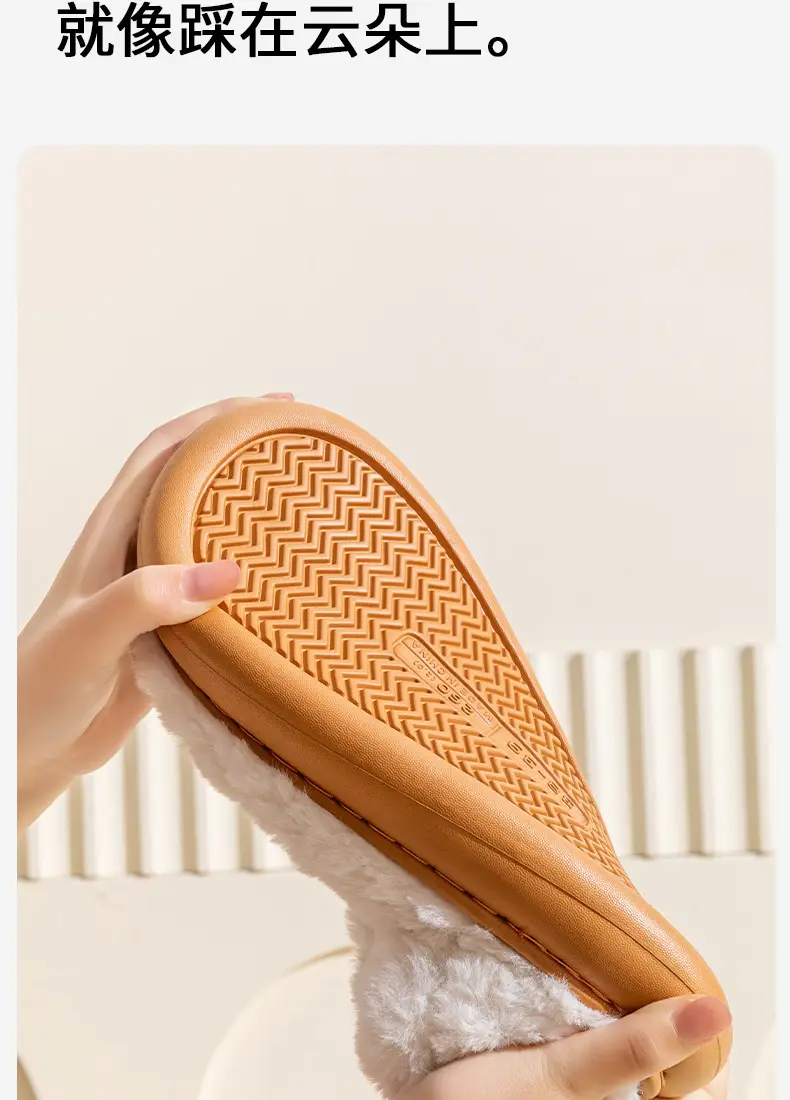 Cotton Slippers for Men in Winter All-Inclusive Heel 2025 New Indoor Home Warm Anti-Slip Autum Couple Cotton Shoes for Outer Wear — feature 14