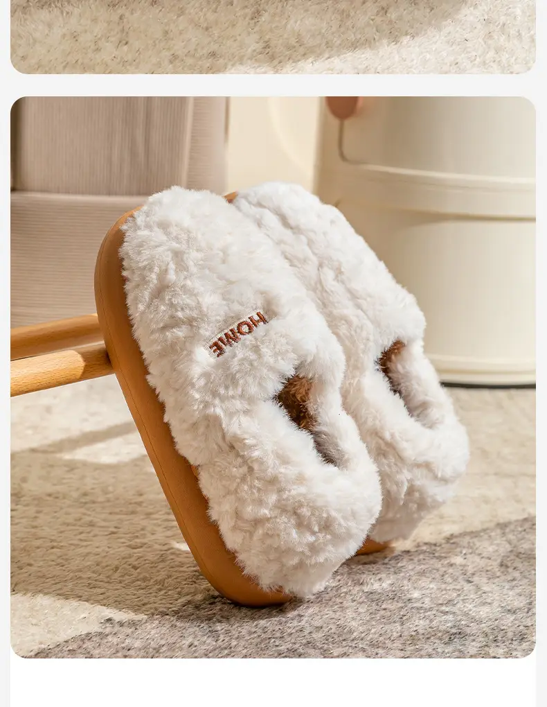 Cotton Slippers for Men in Winter All-Inclusive Heel 2025 New Indoor Home Warm Anti-Slip Autum Couple Cotton Shoes for Outer Wear — feature 3