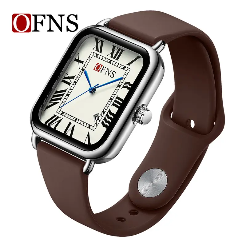 Ofns Quartz Watch Roman Numeral Black Women's Wristwatch - Image 14