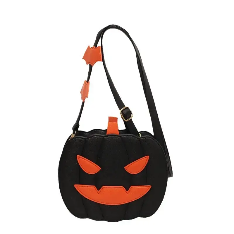 Halloween Pumpkin Shoulder Bags Orange Black 2024 - Image 9