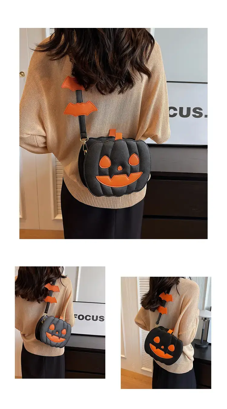 Halloween Pumpkin Shoulder Bags Orange Black 2024 — feature 10