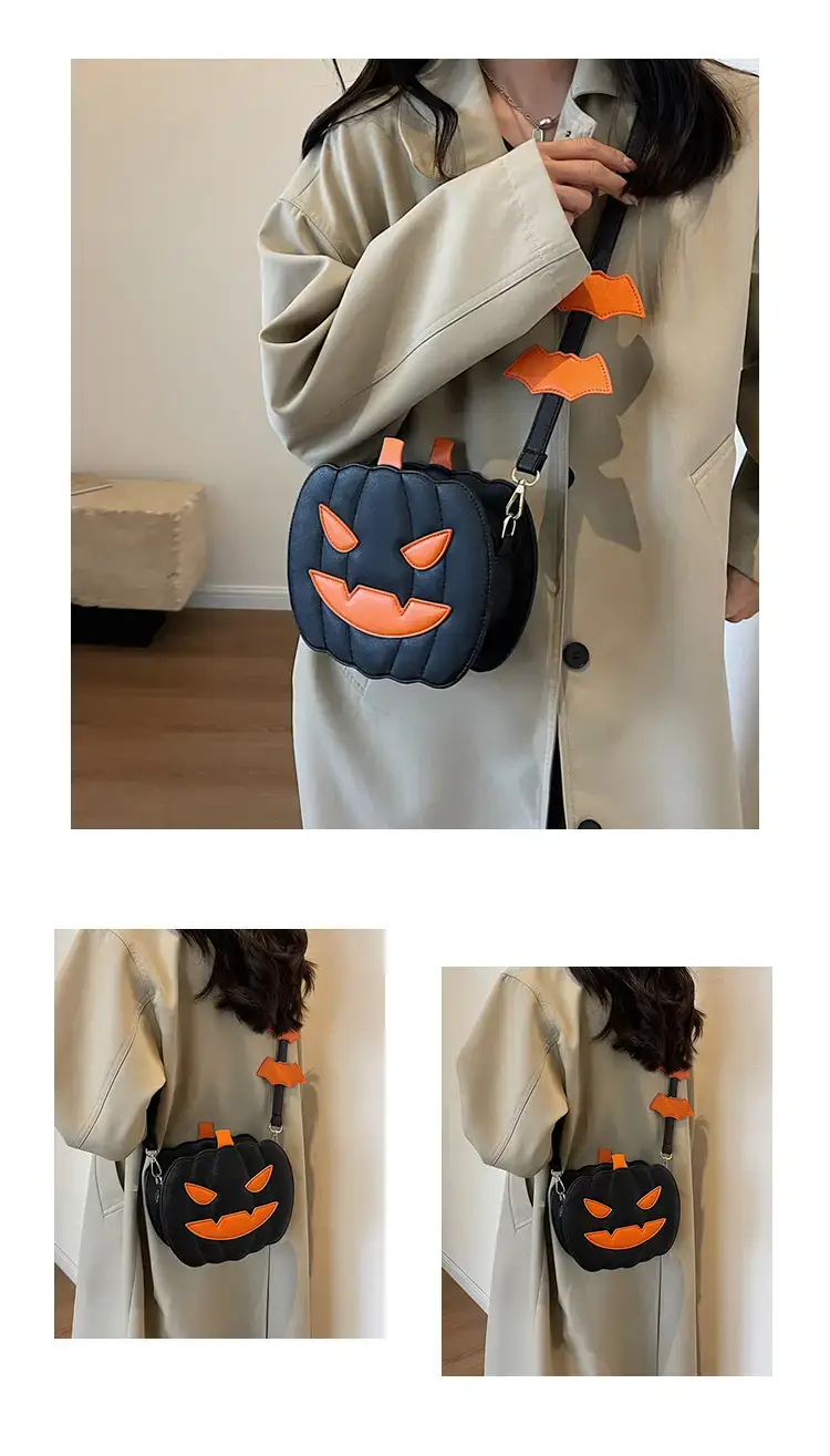 Halloween Pumpkin Shoulder Bags Orange Black 2024 — feature 11