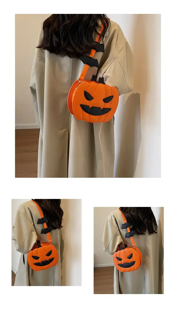 Halloween Pumpkin Shoulder Bags Orange Black 2024 — feature 12