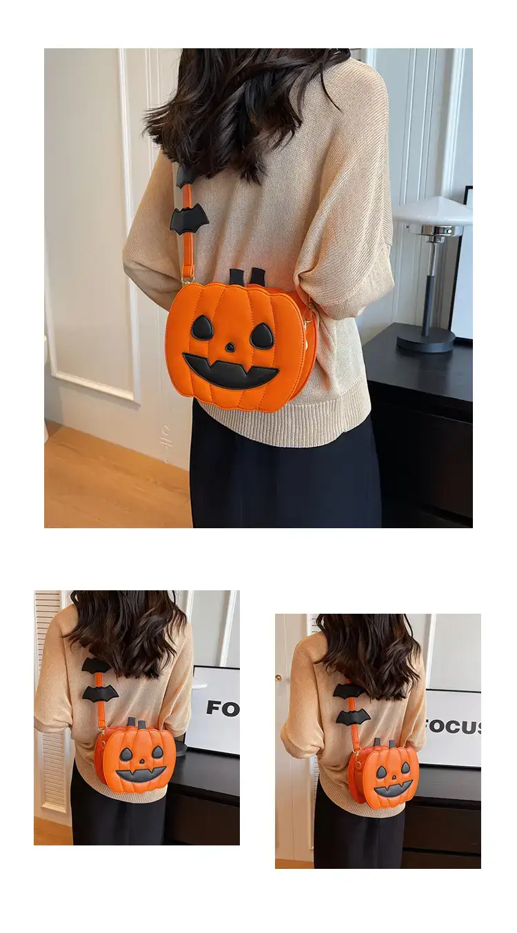 Halloween Pumpkin Shoulder Bags Orange Black 2024 — feature 13