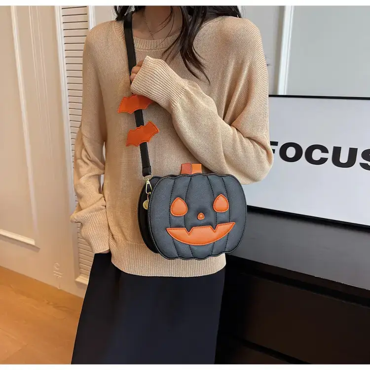 Halloween Pumpkin Shoulder Bags Orange Black 2024 — feature 20