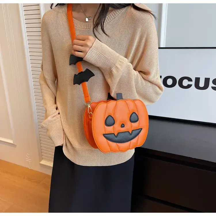 Halloween Pumpkin Shoulder Bags Orange Black 2024 — feature 22