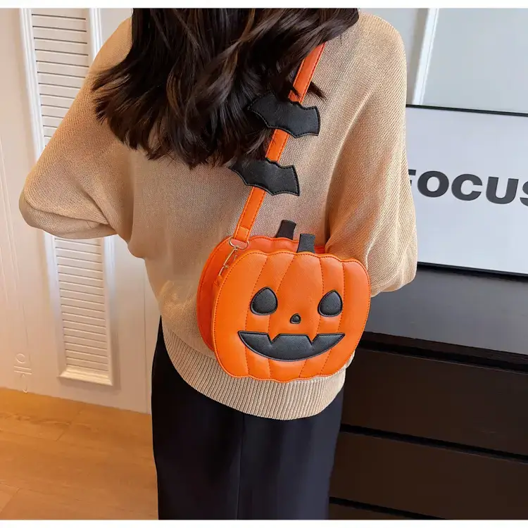 Halloween Pumpkin Shoulder Bags Orange Black 2024 — feature 23