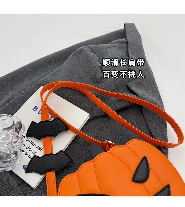Halloween Pumpkin Shoulder Bags Orange Black 2024 — feature 3