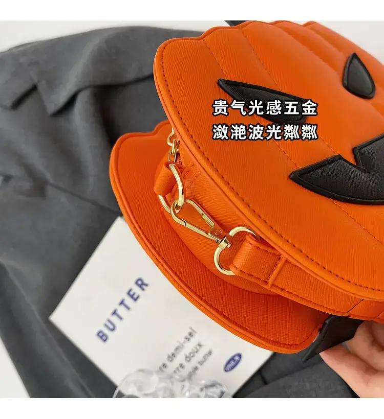 Halloween Pumpkin Shoulder Bags Orange Black 2024 — feature 4