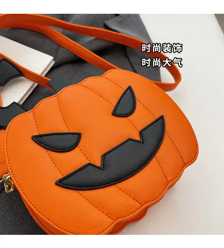 Halloween Pumpkin Shoulder Bags Orange Black 2024 — feature 7