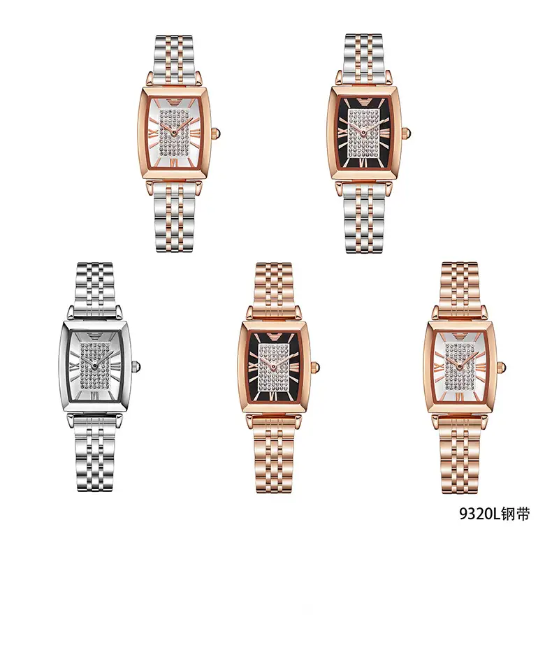 Rose Gold Square Watch with Diamond Dial for Women — feature 11
