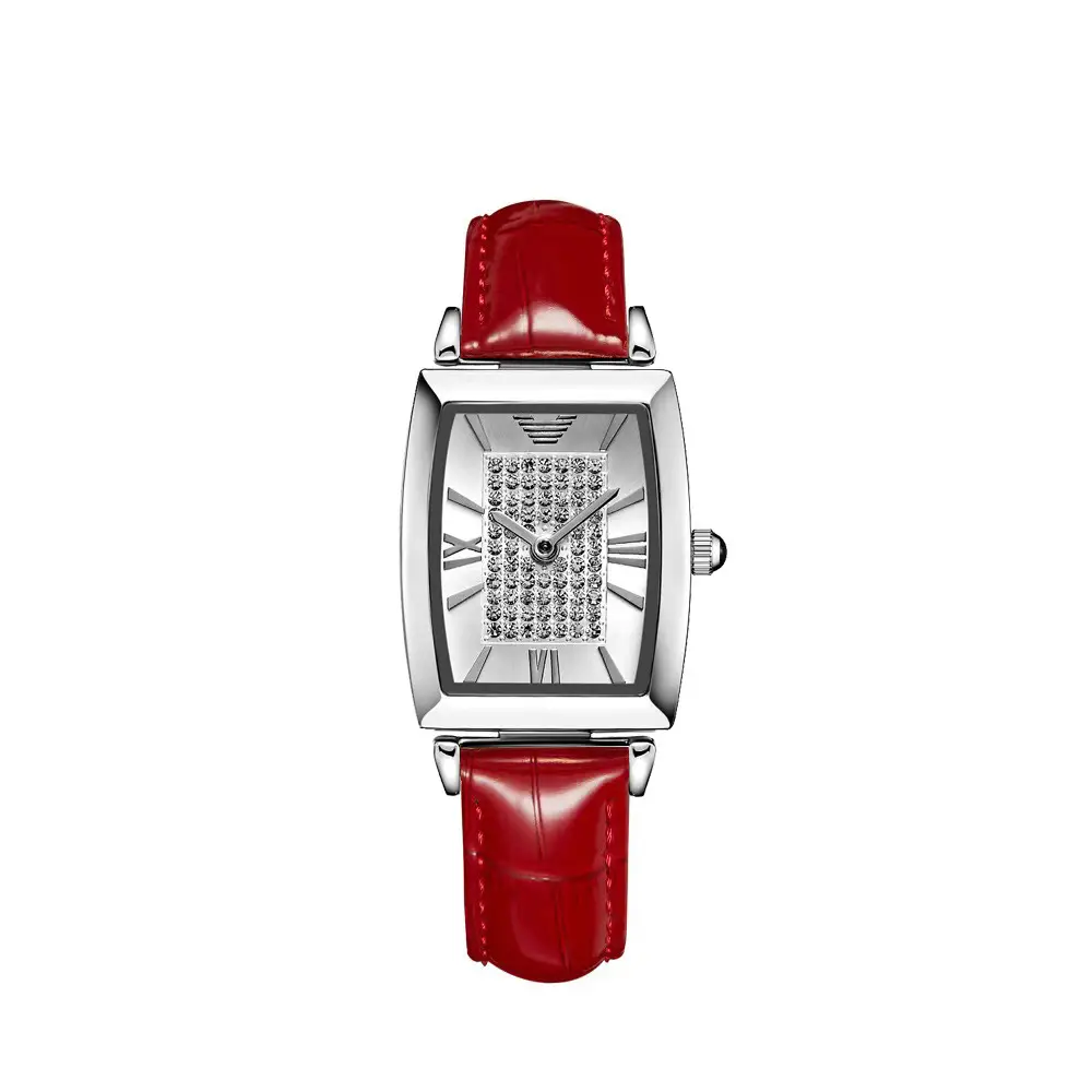 Rose Gold Square Watch with Diamond Dial for Women - Image 7