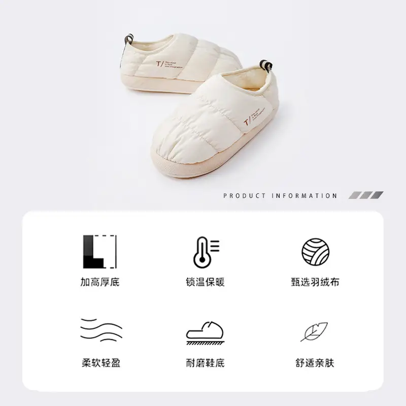 Maternity Shoes Winter Closed-Back Cotton Shoes Winter Women's Home Autumn and Winter 2025 New Cotton Slippers Women Waterproof Dirt-Resistant Non-Slip