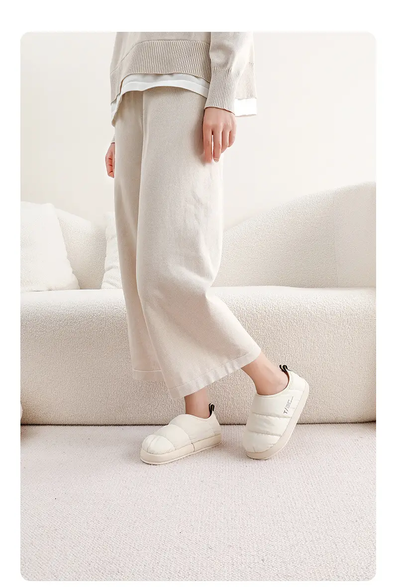 Maternity Shoes Winter Closed-Back Cotton Shoes Winter Women's Home Autumn and Winter 2025 New Cotton Slippers Women Waterproof Dirt-Resistant Non-Slip — feature 10