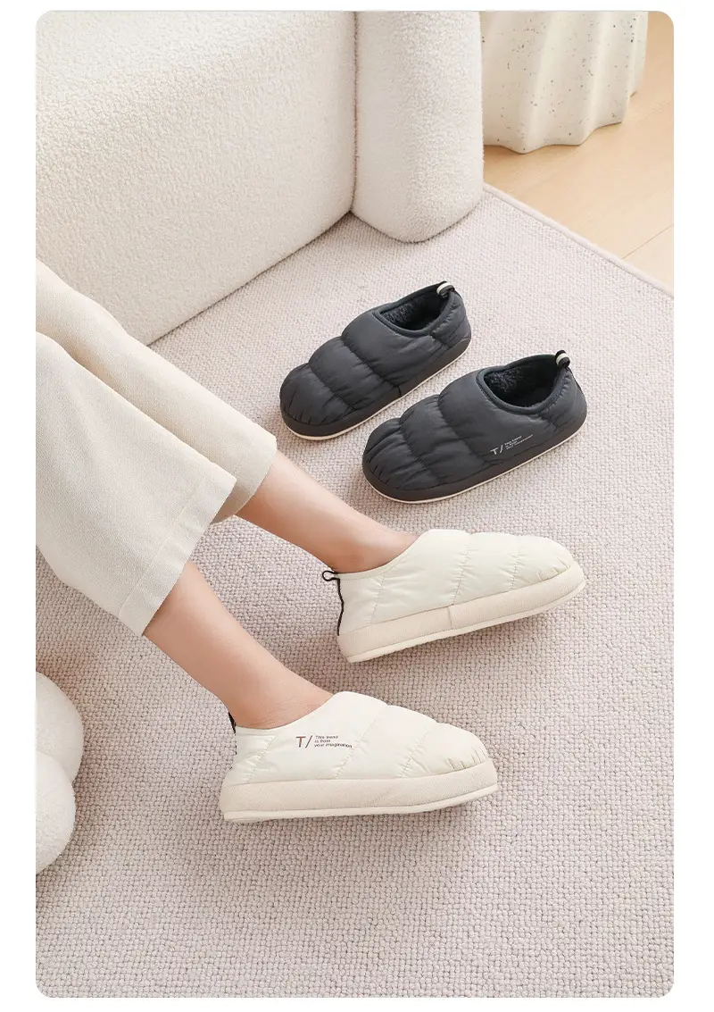 Maternity Shoes Winter Closed-Back Cotton Shoes Winter Women's Home Autumn and Winter 2025 New Cotton Slippers Women Waterproof Dirt-Resistant Non-Slip — feature 11