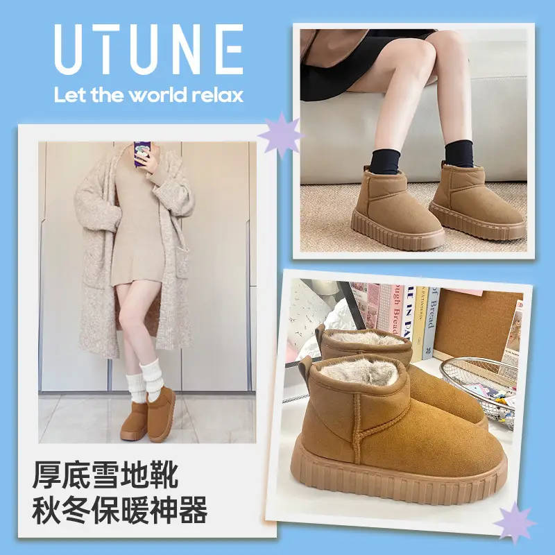 Pink High-Top Winter Boots for Women