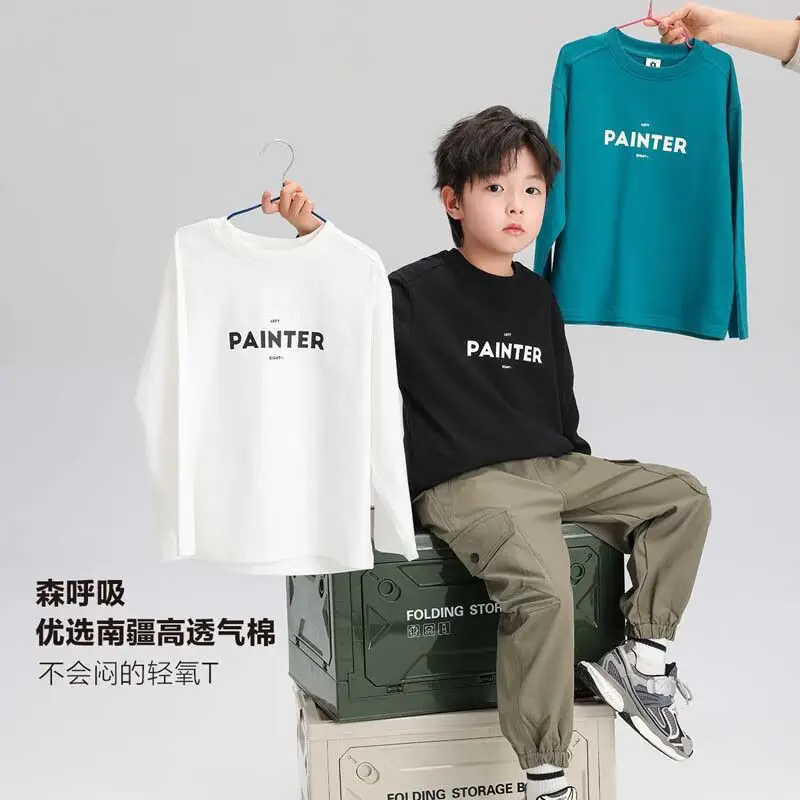 Zuoxi Boys Long Sleeve T-Shirt Pure Cotton Spring Autumn 2026 - Image 3