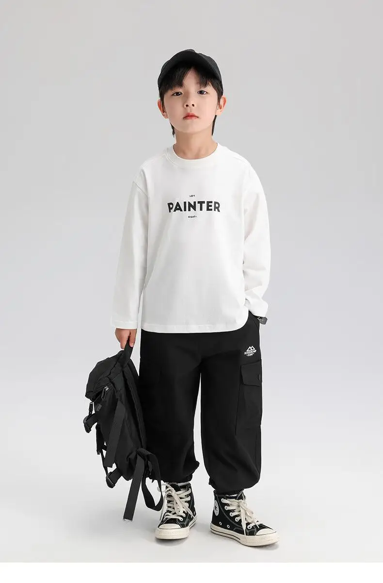 Zuoxi Boys Long Sleeve T-Shirt Pure Cotton Spring Autumn 2026 — feature 17