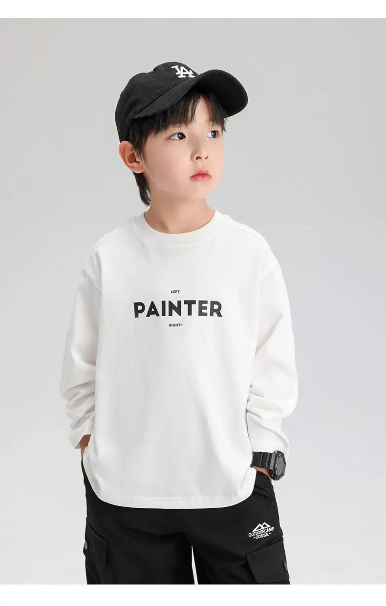 Zuoxi Boys Long Sleeve T-Shirt Pure Cotton Spring Autumn 2026 — feature 18