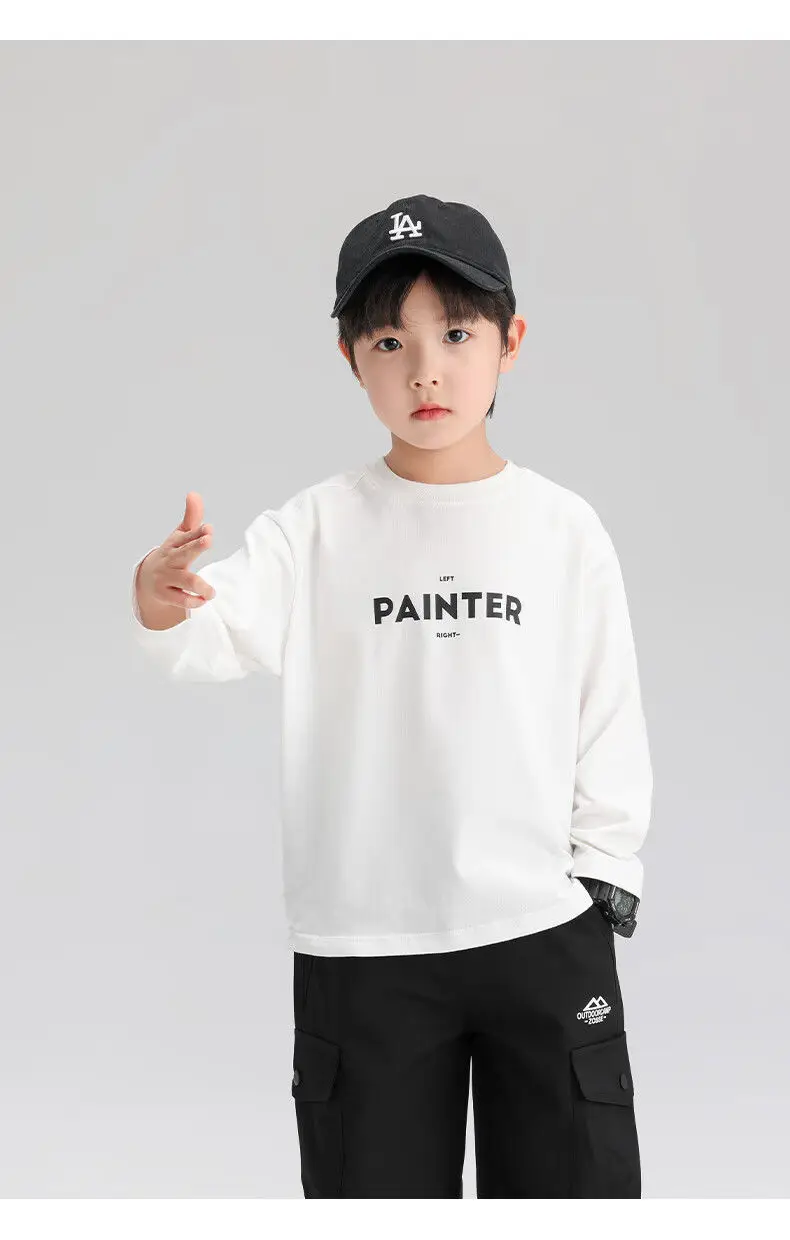Zuoxi Boys Long Sleeve T-Shirt Pure Cotton Spring Autumn 2026 — feature 20