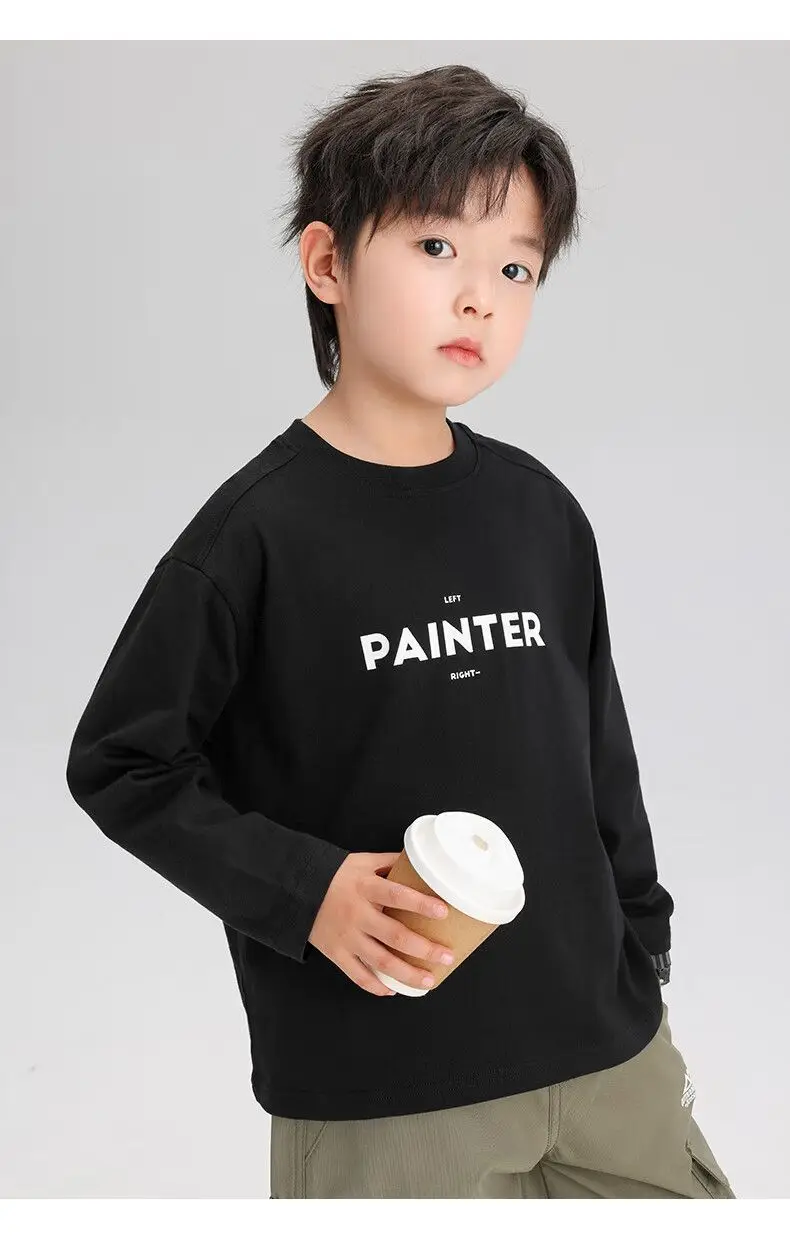 Zuoxi Boys Long Sleeve T-Shirt Pure Cotton Spring Autumn 2026 — feature 25