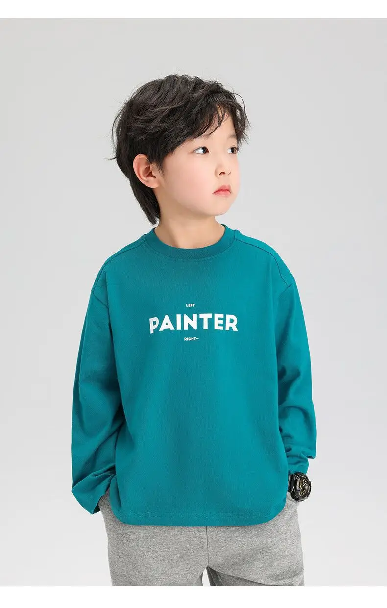 Zuoxi Boys Long Sleeve T-Shirt Pure Cotton Spring Autumn 2026 — feature 28