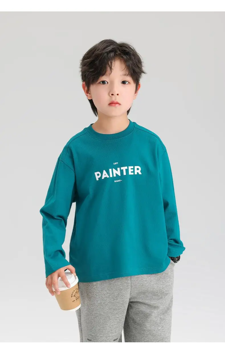 Zuoxi Boys Long Sleeve T-Shirt Pure Cotton Spring Autumn 2026 — feature 30