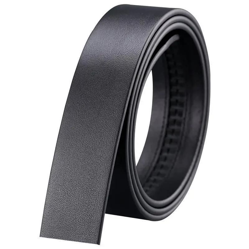 Men's Black Cowhide Belt with Automatic Buckle 3.5" - Image 6