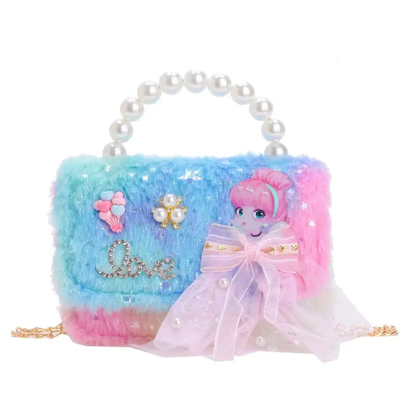 Trendy Princess Pearl Handbag for Girls - Image 6
