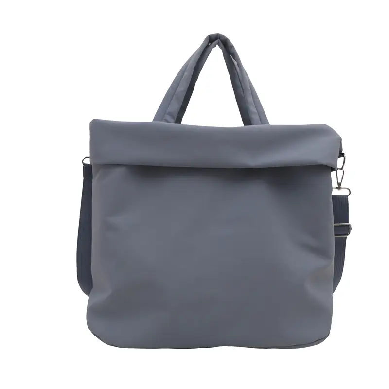 New Casual Nylon Tote Bag Grey Large Capacity 2024 - Image 9