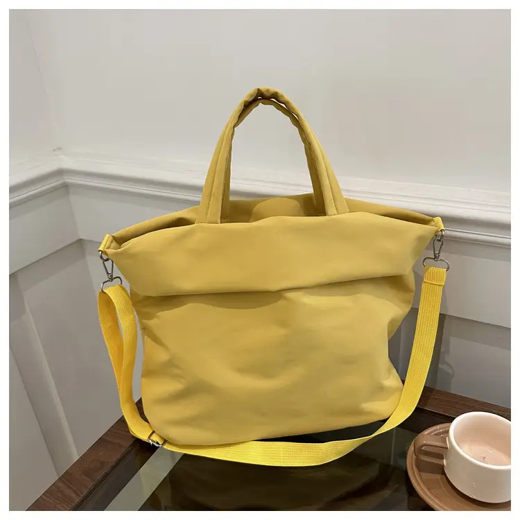 New Casual Nylon Tote Bag Grey Large Capacity 2024 — feature 10