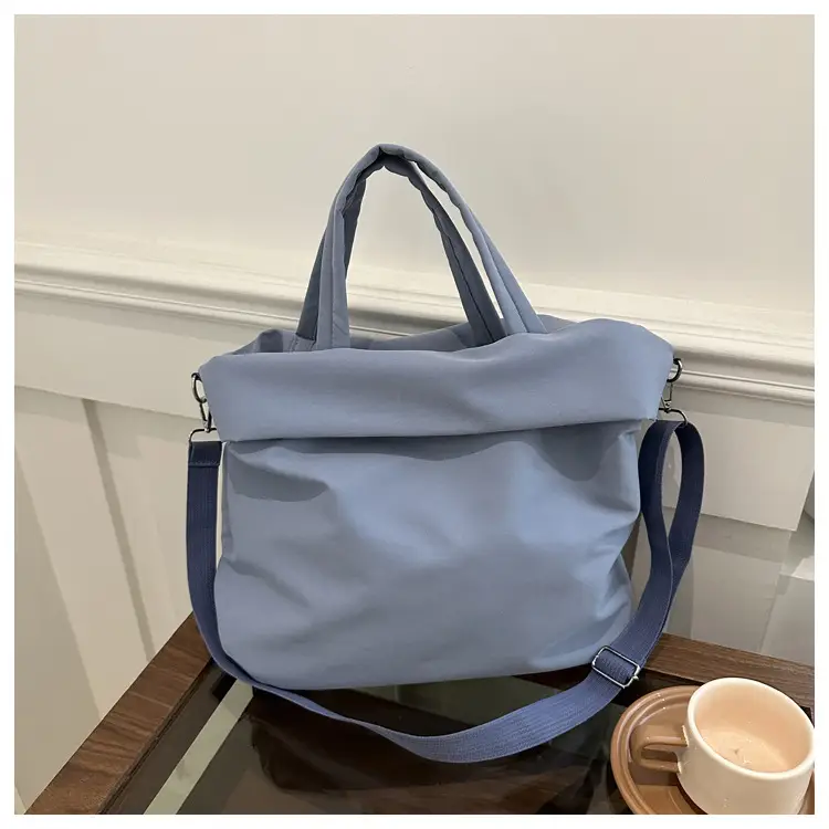 New Casual Nylon Tote Bag Grey Large Capacity 2024 — feature 11