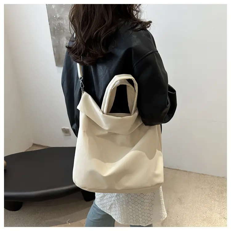 New Casual Nylon Tote Bag Grey Large Capacity 2024 — feature 18