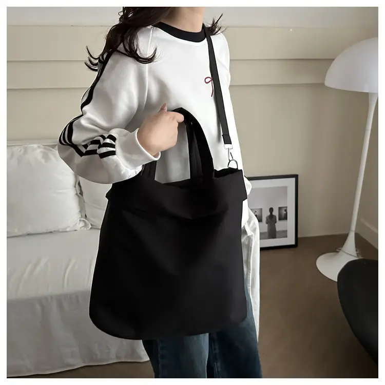 New Casual Nylon Tote Bag Grey Large Capacity 2024 — feature 26