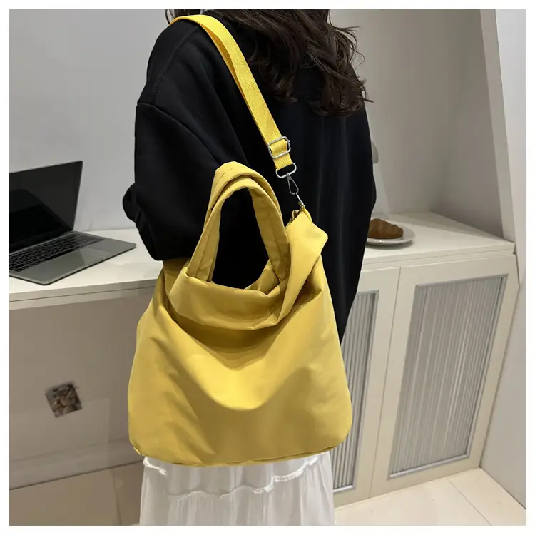 New Casual Nylon Tote Bag Grey Large Capacity 2024 — feature 30
