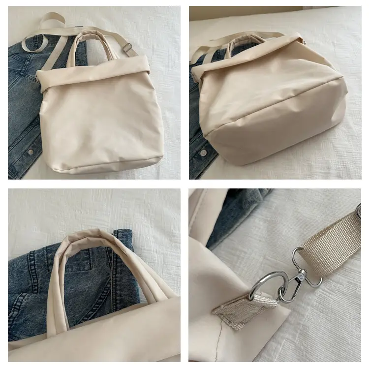 New Casual Nylon Tote Bag Grey Large Capacity 2024 — feature 8
