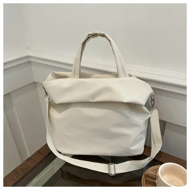 New Casual Nylon Tote Bag Grey Large Capacity 2024 — feature 9