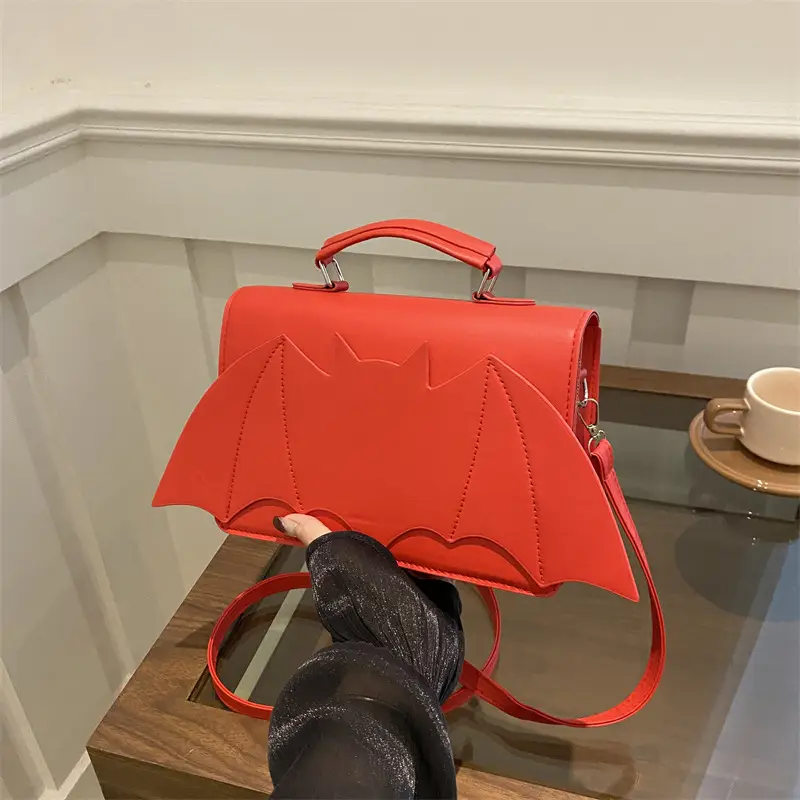 Red Bat Design Shoulder Bag for Women 2024 - Image 9