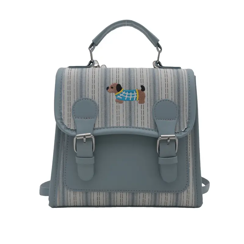 2024 Autumn New Backpack Fashion Simple Portable Student Shoulder Bag Cover Plaid Retro Crossbody Bag