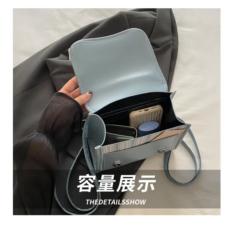 2024 Autumn New Backpack Fashion Simple Portable Student Shoulder Bag Cover Plaid Retro Crossbody Bag — feature 8